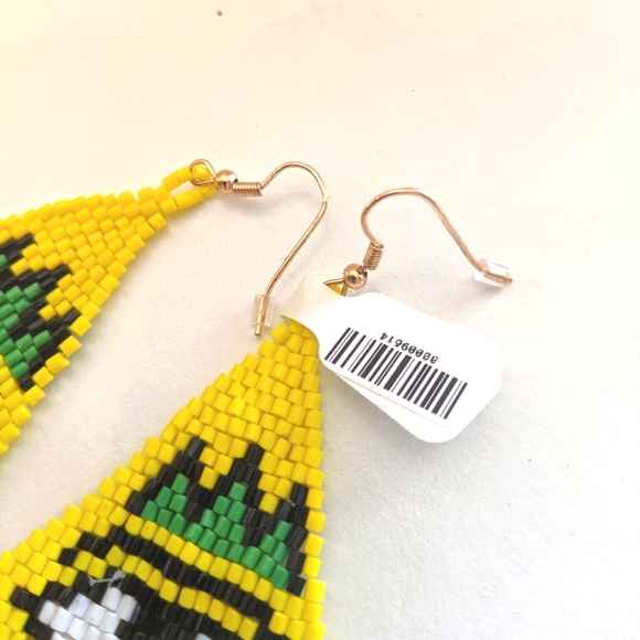 🎄5/$5 FRIDAY Evil Eye Beaded Boho earrings NWT - Picture 4 of 4